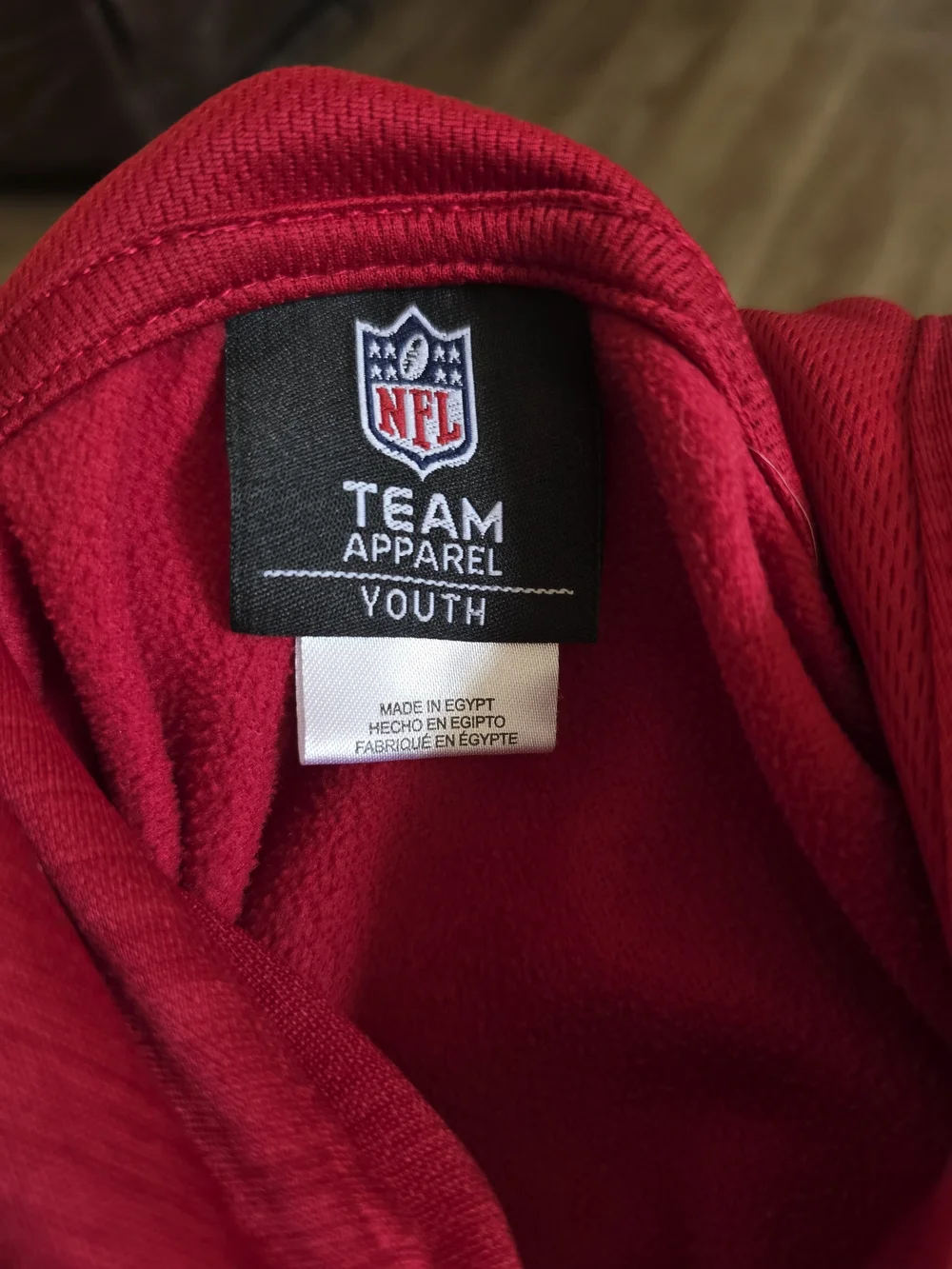 NFL Kids 49ERS Red Pullover Hoodie Youth Medium